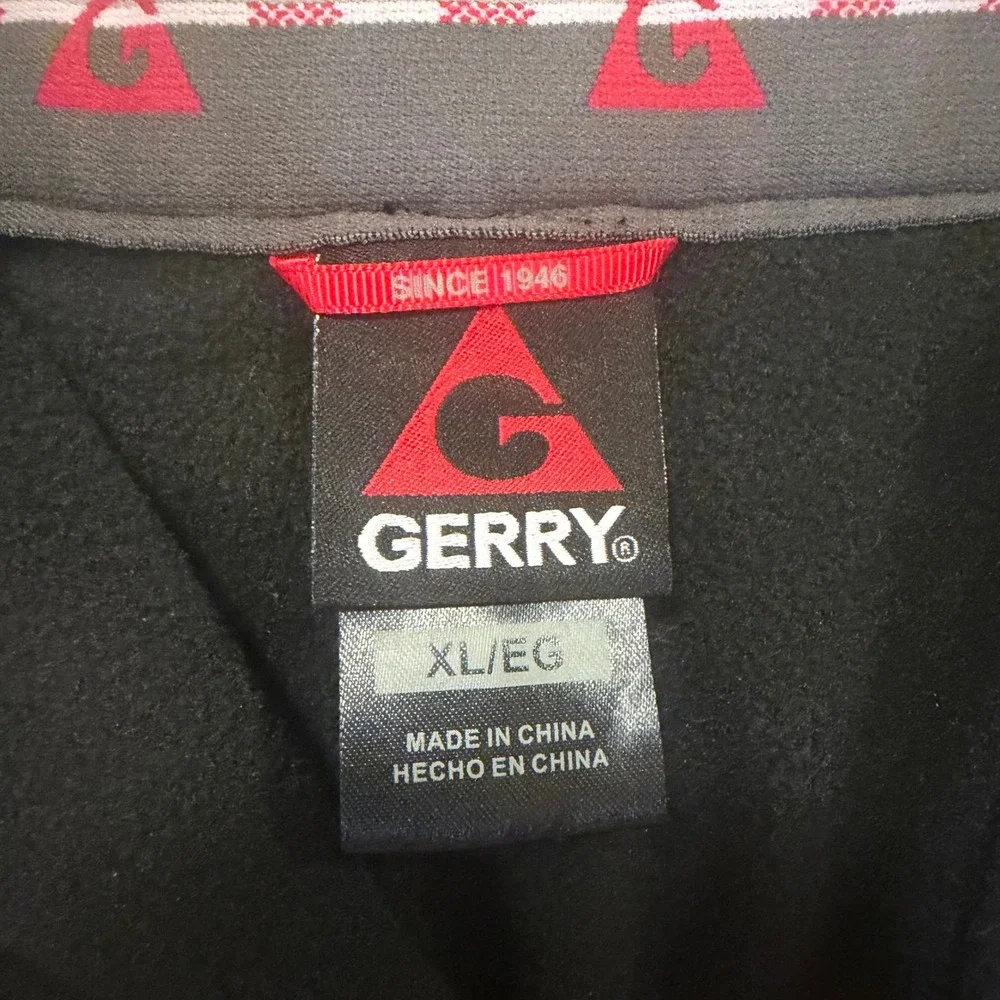 Gerry Mens Black Fleece Lined Snow Ski Pants XL Adjustable Waist Knee Detail